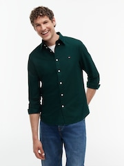 Tommy Hilfiger Green Regular Fit Button Down Oxford Shirt - Image 1 of 5