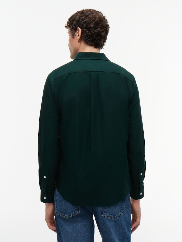 Tommy Hilfiger Green Regular Fit Button Down Oxford Shirt - Image 2 of 5