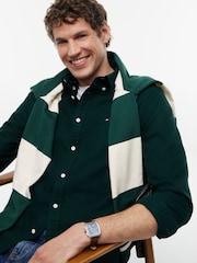 Tommy Hilfiger Green Regular Fit Button Down Oxford Shirt - Image 4 of 5