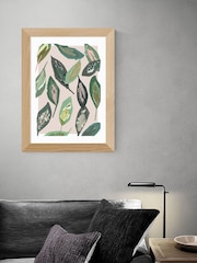 East End Prints Green Muted Collage Foliage Leaves by Katy Welsh - Image 1 of 3