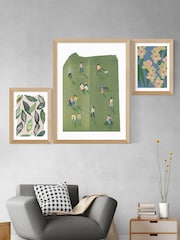 East End Prints Green Muted Collage Foliage Leaves by Katy Welsh - Image 2 of 3