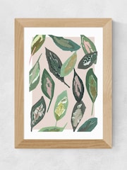 East End Prints Green Muted Collage Foliage Leaves by Katy Welsh - Image 3 of 3