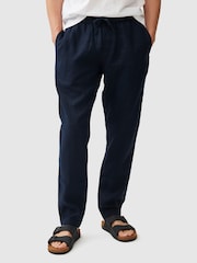 Rodd & Gunn Blue Linen Resort Trousers - Image 1 of 5