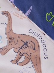 Catherine Lansfield Natural Prehistoric Dinosaurs Reversible Duvet Cover Set - Image 4 of 4