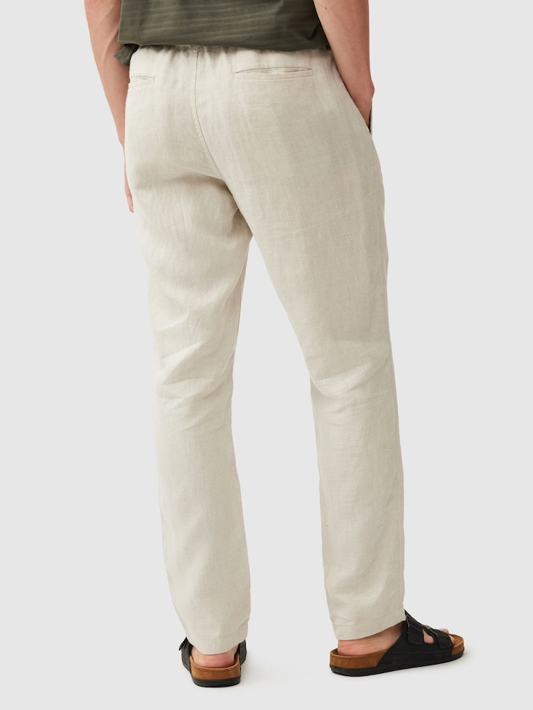 Rodd & Gunn Natural Linen Resort Trousers - Image 2 of 4 Rodd & Gunn Natural Linen Resort Trousers - Image 2 of 4