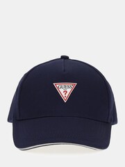 Guess Blue Triangle Patch Baseball 100% Cotton Cap - Image 1 of 1
