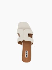 Dune London White Standard Fit Loupe Smart Slider Sandals - Image 6 of 6