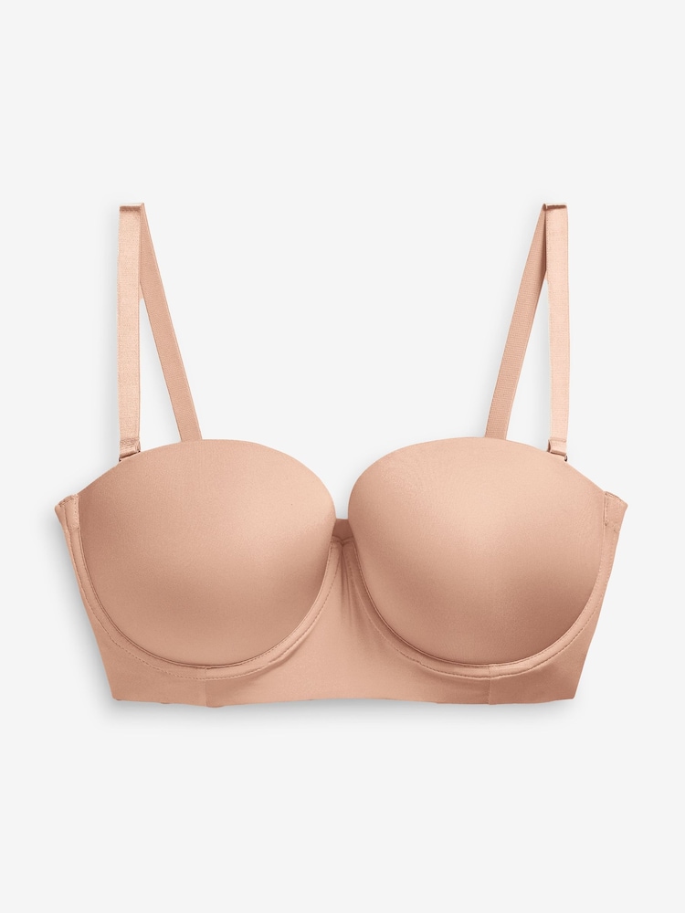 Praline Nude DD+ Light Pad Low Back Smoothing Strapless Bra - Image 4 of 4 Praline Nude DD+ Light Pad Low Back Smoothing Strapless Bra - Image 4 of 4