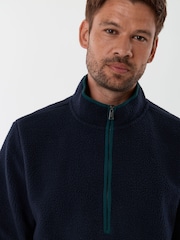 Saltwell Blue Borg Half Zip Fleece - Image 3 of 5