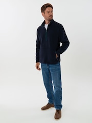 Saltwell Blue Borg Half Zip Fleece - Image 4 of 5