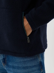 Saltwell Blue Borg Half Zip Fleece - Image 5 of 5
