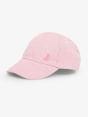 JoJo Maman Bébé Pink Striped Cap - Image 1 of 3