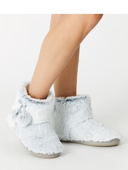 Accessorize Grey Supersoft Slipper Boots - Image 1 of 4