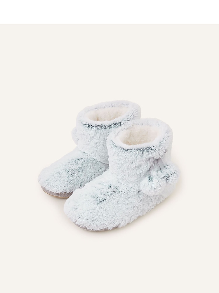 Accessorize Grey Supersoft Slipper Boots - Image 2 of 4