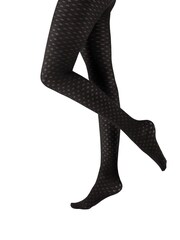 Pretty Polly 2 Pack Small Diamond Flower Black Tights - Image 2 of 5