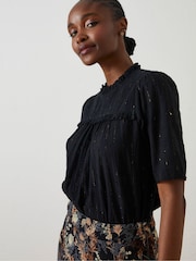 Bluza kovinske barve Fatface Maggie - Slika 1 iz 6