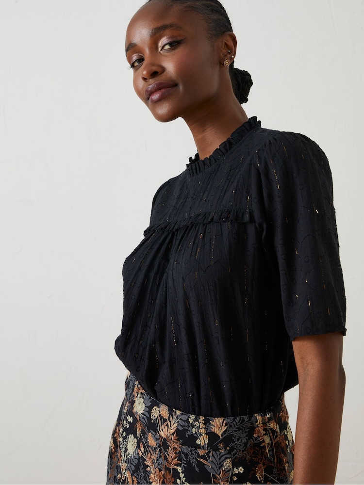 Bluza kovinske barve Fatface Maggie - Slika 1 iz 6