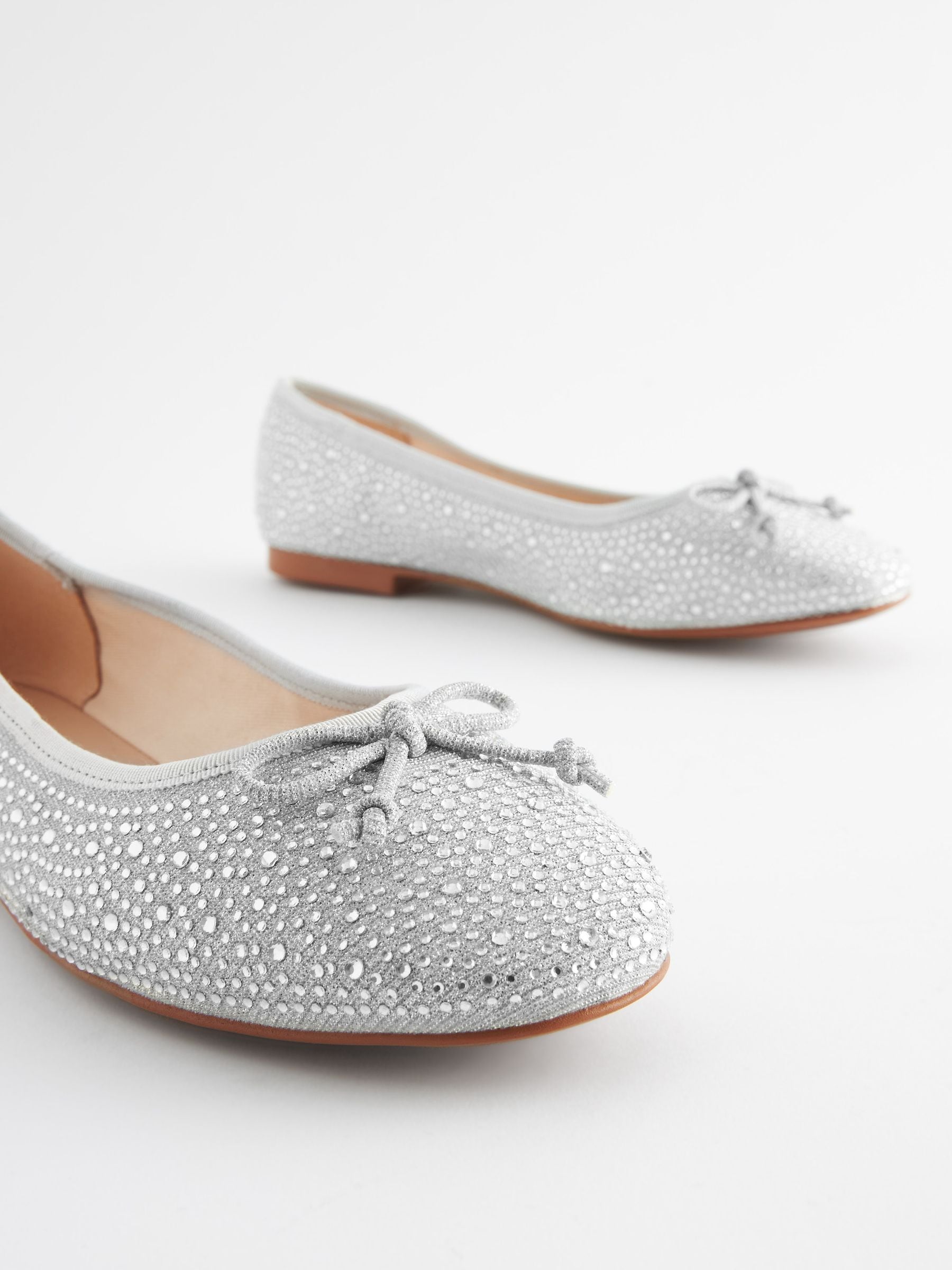 Buy Silver Standard Wide Fit Forever Comfort Ballerinas Shoes from Next Australia