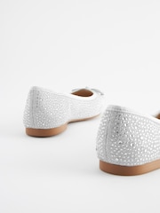 Silver Standard/Wide Fit Forever Comfort® Ballerinas Shoes - Image 7 of 8