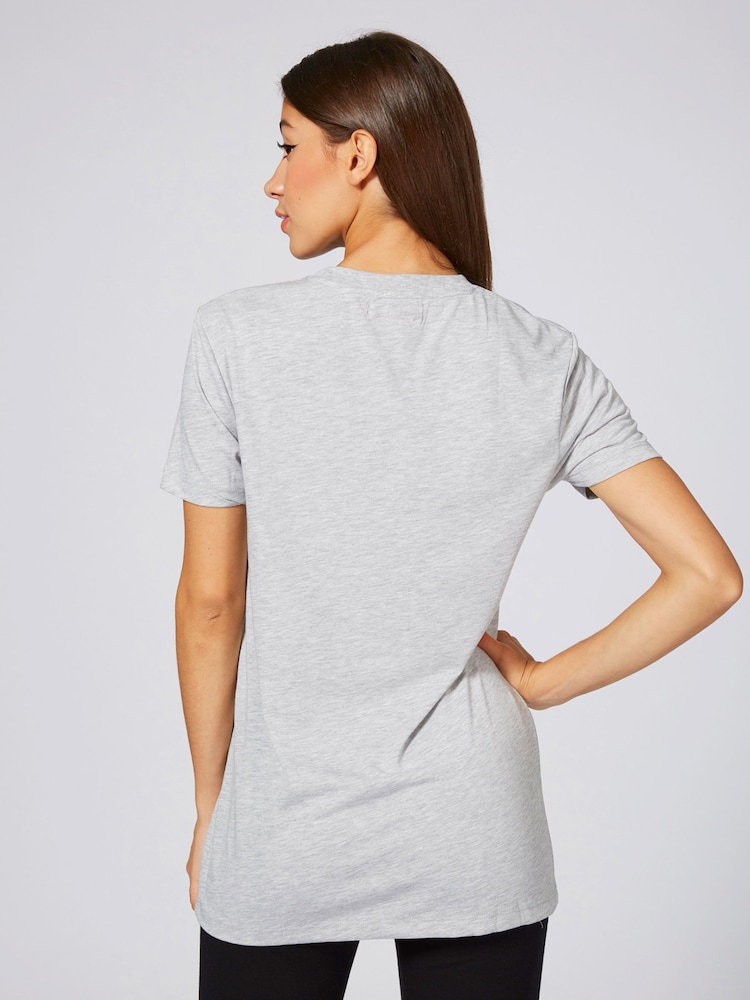 Gris - Camiseta con logo - Imagen 2 de 4