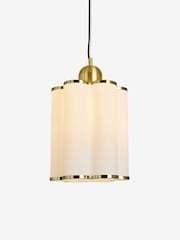 MADE.COM Brass Single Pendant Stella Light - Image 3 of 3