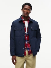 Tommy Hilfiger Blue Packable Lightweight Shirt Jacket - Image 1 of 5