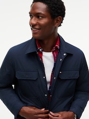 Tommy Hilfiger Blue Packable Lightweight Shirt Jacket - Image 4 of 5