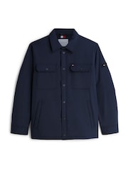 Tommy Hilfiger Blue Packable Lightweight Shirt Jacket - Image 5 of 5