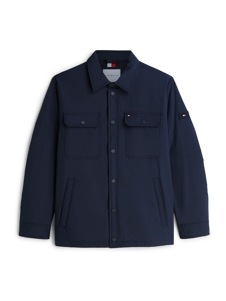 Tommy Hilfiger Blue Packable Lightweight Shirt Jacket - Image 5 of 5 Tommy Hilfiger Blue Packable Lightweight Shirt Jacket - Image 5 of 5