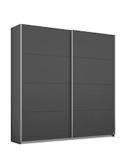 Rauch Dark Grey 1.8m Sliding Cameron Wood Sliding Semi Fitted Wardrobe - Image 2 of 5