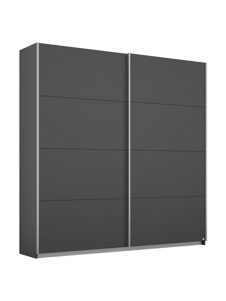 Rauch Dark Grey 1.8m Sliding Cameron Wood Sliding Semi Fitted Wardrobe - Image 2 of 5