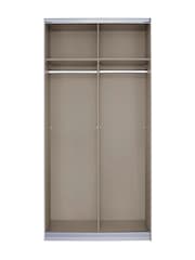 Rauch Dark Grey 1.8m Sliding Cameron Wood Sliding Semi Fitted Wardrobe - Image 4 of 5