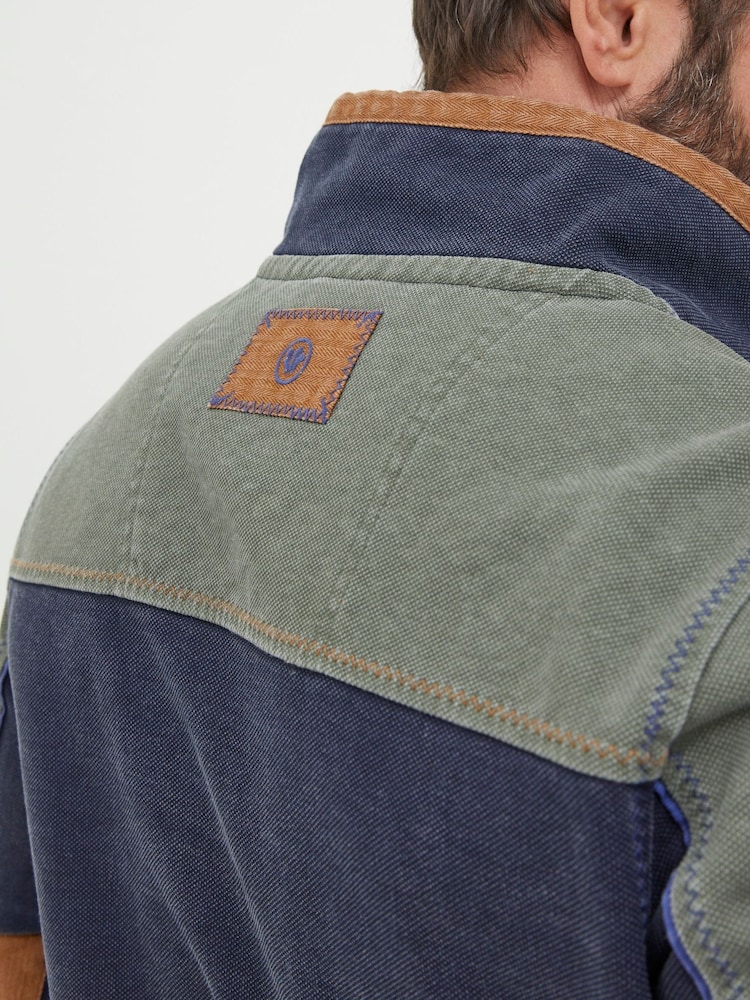 FatFace Airlie Ink Blue Panel Sweatshirt Laura Ashley