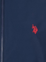 U.S. Polo Assn. Blue Zip Through Mens Hooded Coat - Image 10 of 11