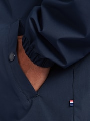 U.S. Polo Assn. Blue Zip Through Mens Hooded Coat - Image 6 of 11