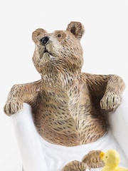 Natural Bertie Bear in Bath Ornament - Image 2 of 3