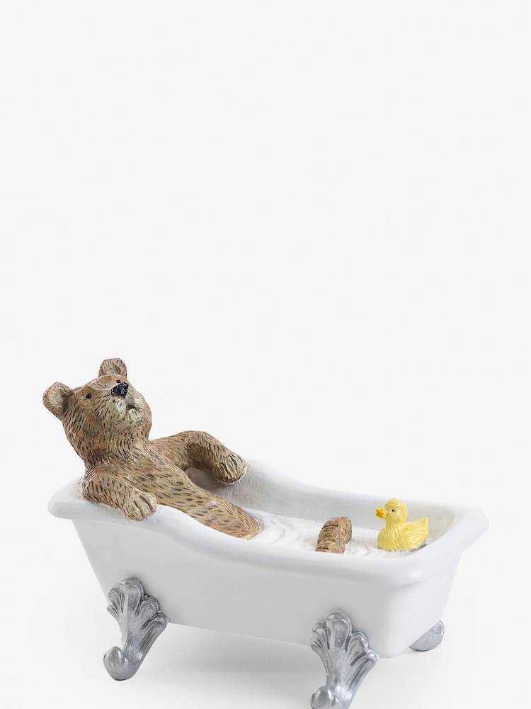 Natural Bertie Bear in Bath Ornament - Image 3 of 3 Natural Bertie Bear in Bath Ornament - Image 3 of 3