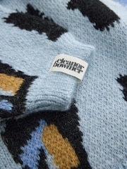 Eleanor Bowmer Blue Knitted Wool Cardigan - Image 5 of 7