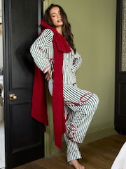 Jim Jam the Label Green Stripe Bow Pyjama Set - Image 2 of 6