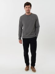 Saltwell Cotton Sleeved Grandad Collar Top - Imaginea 3 din 5
