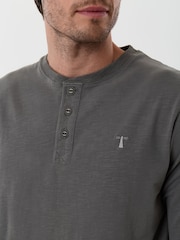 Saltwell Cotton Sleeved Grandad Collar Top - Imaginea 4 din 5
