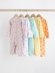 Več - Fruit potisk; vzorec dojenček brez stopal Sleepsuits 5 komplet (0mths-2yrs) - Slika 2 iz 7