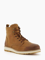 Dune London Natural Cranees Apron Wedge Hiker Boots - Image 3 of 5