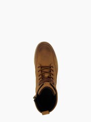 Dune London Natural Cranees Apron Wedge Hiker Boots - Image 5 of 5
