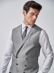 Light Grey Morning Suit Waistcoat - Image 1 of 6