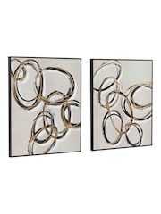 Gallery Home Grey Gilded & Bold Framed Canvas Set of 2 - Image 5 of 5