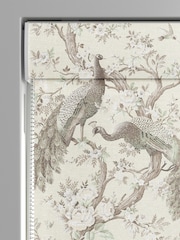 Laura Ashley Natural Belvedere Soft Truffle Made to Measure Roman Blind - Image 3 of 6