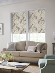 Laura Ashley Natural Belvedere Soft Truffle Made to Measure Roman Blind - Image 5 of 6