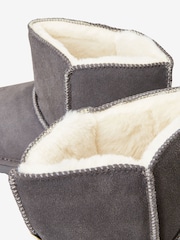 Grey Suede Slipper Boots - Image 5 of 5