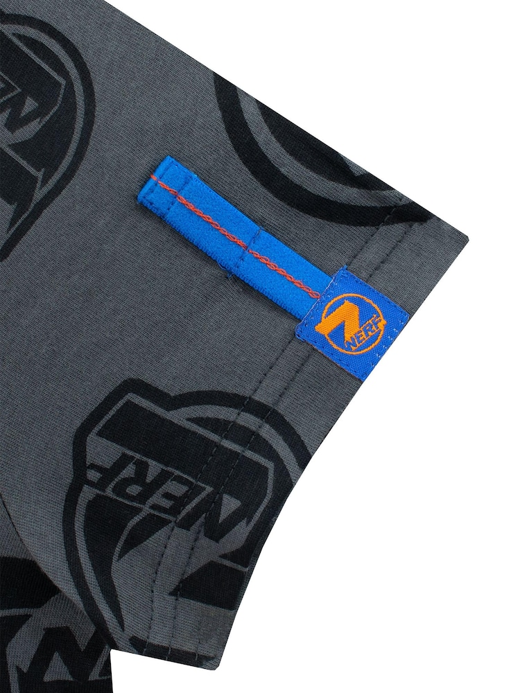 Character Black Nerf Short Sleeve 100% Cotton T-Shirt - Image 5 of 5